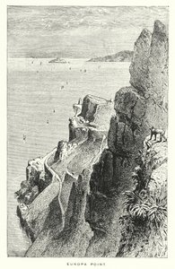 Gibraltar: Europa Point (gravyr) av English School