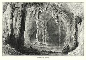 Gibraltar: Martins grotta (gravyr) av English School