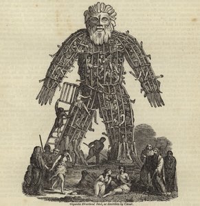 Gigantisk Druidical Idol av English School