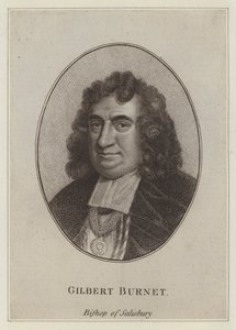 Gilbert Burnet, biskop av Salisbury, författare och historiker (gravyr) av English School