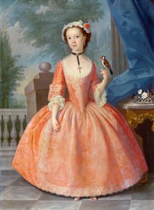 Flicka i rosa, ca 1740-talet av English School