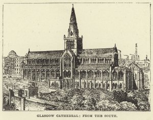 Glasgow Cathedral, från söder av English School