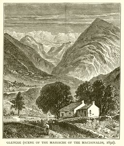 Glencoe (Scen för massakern i Macdonalds, 1692) av English School