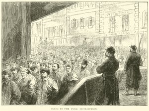 Går till matutdelningen, mars 1871 av English School