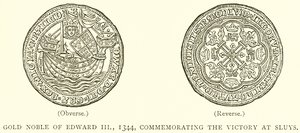 Gold Noble of Edward III, 1344, Memorating the Victory at Sluys av English School
