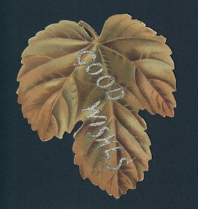 Guldblad, julkort av English School
