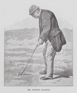 Golf: Mr George Glennie (litografi) av English School