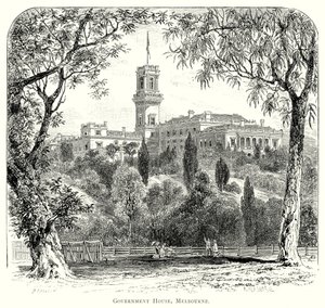 Government House, Melbourne (gravyr) av English School