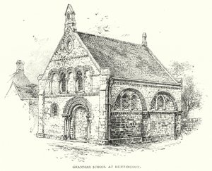 Grammar School i Huntingdon (gravyr) av English School
