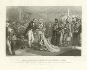 Grand Durbar i Cawnpore, 3 november 1859 av English School