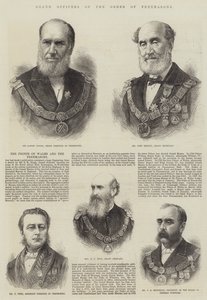 Grand Officers of the Order of Freemasons (gravyr) av English School
