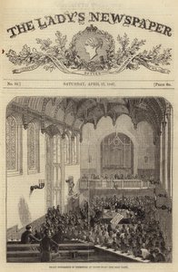 Stora konferens för dissenter i Crosby Hall, London, 1847 av English School