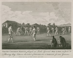 Stor cricketmatch spelad i Lords Ground, Marylebone, London av English School