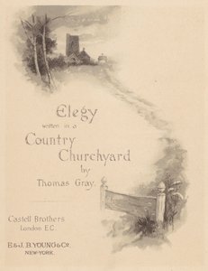 Grays elegi: Titelsida (litografi) av English School