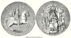 William III:s stora affär (gravyr) av English School