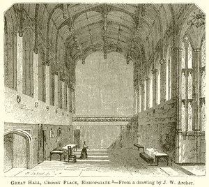 Great Hall, Crosby Place, Bishopsgate av English School