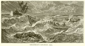 Greatheads livbåt, 1791 av English School