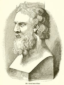 Grekisk byst av Platon