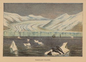 Grönlands glaciär (färglitografi) av English School