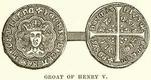 Groat av Henry V av English School