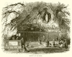 Grotta i Lourdes av English School