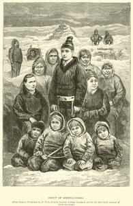 Grupp grönländare av English School