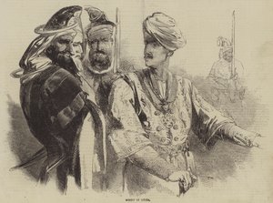 Grupp sikher (gravyr) av English School