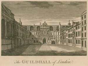Guildhall, London av English School