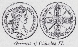Guinea av Karl II (litho) av English School