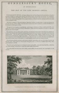 Gunnersbury House, Middlesex, säte för framlidna prinsessan Amelia av English School