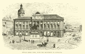 Gustaf Adolf Torg, med monumentet över Gustavus av English School