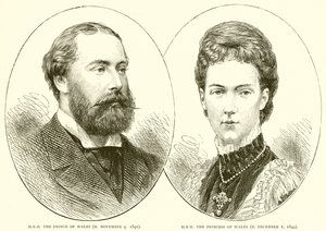 H.R.H. prinsen av Wales (F. 9 november 1841). H.R.H. prinsessan av Wales (f. 1 december 1844) av English School