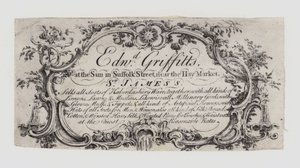 Sybehör, Edward Griffitts, handelskort av English School