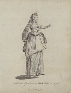 Vana av en gentlewoman av Brabant 1640 av English School