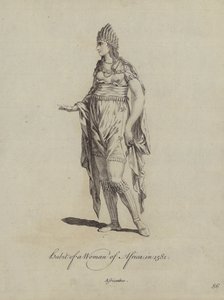 Habit of a Woman of Africa 1581 av English School