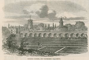 Hackney Station och Watercress Plantation, London av English School