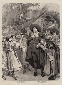 "Haddon Hall," Mr Sydney Grundy och Sir Arthur Sullivans nya opera, på Savoy Theatre (gravyr) av English School