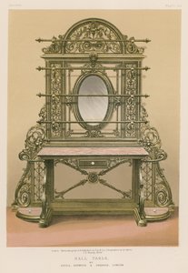 Hall Table av Yates, Haywood och Drabble, London av English School