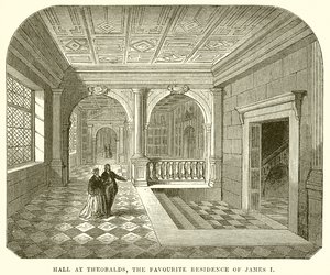 Hall på Theobalds, James I:s favoritresidens av English School