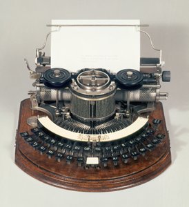Hammond skrivmaskin, med det perfekta tangentbordet, ca 1895