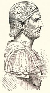 Hannibal, illustration från History of Rome av Victor Duruy, publicerad 1884 (digitalt förbättrad bild) av English School
