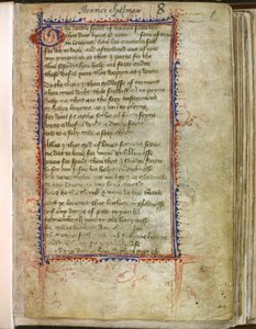 Harley 2392, f.1 Troilus and Criseyde, av Geoffrey Chaucer (vellum) av English School
