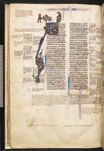 Harley 3487, f.22v Historikert initial 