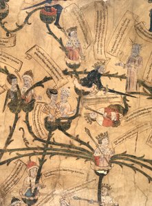 Harley 7353. Henrik IV (1367-1413) skär släktträdet av English School