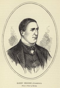 Harry Broome, mästare, från ett tryck av Moore av English School