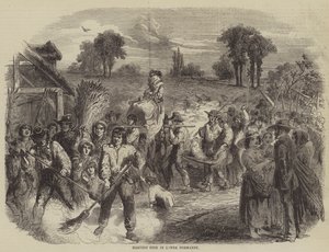 Skördefest i Basse-Normandie (gravyr) av English School