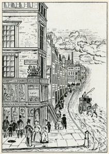 Hatton Garden och Holborn, 1866 av English School
