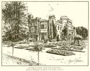 Hawards Castle, från sydväst av English School