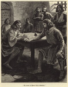 Han skrev på Marco Polos Dictation av English School