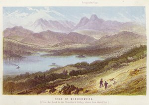 Head of Windermere (färg litho) av English School